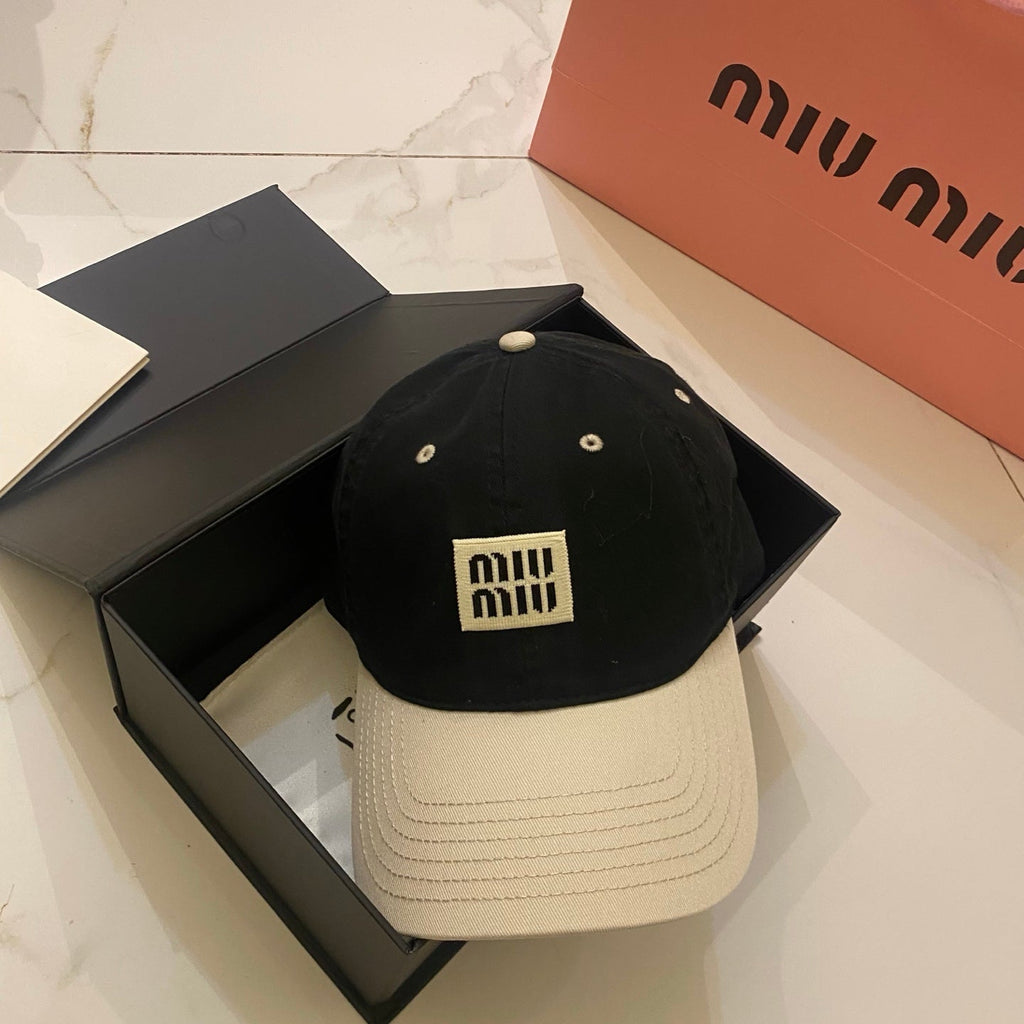 Miu Miu Color-Block Baseball Cap