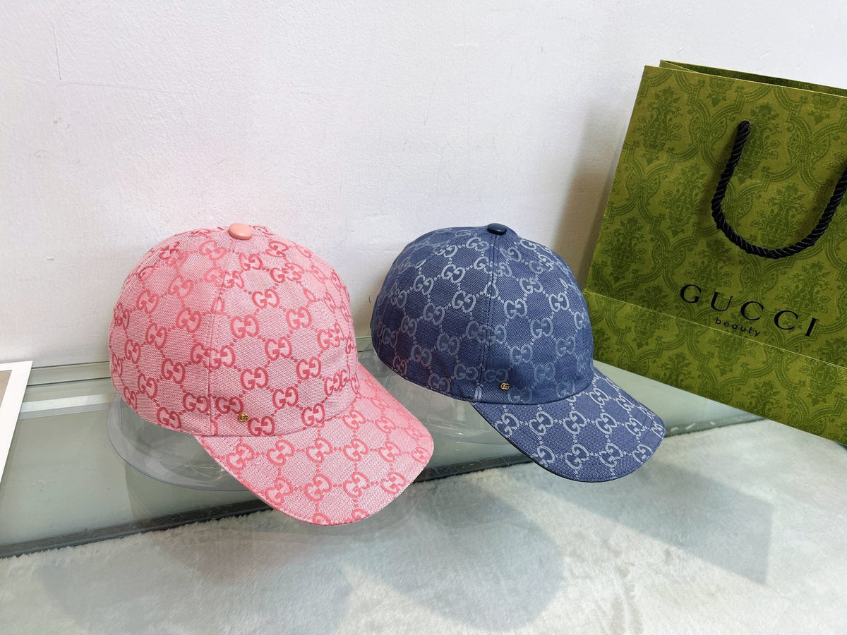 Gucci Baseball Cap - Pink / Blue