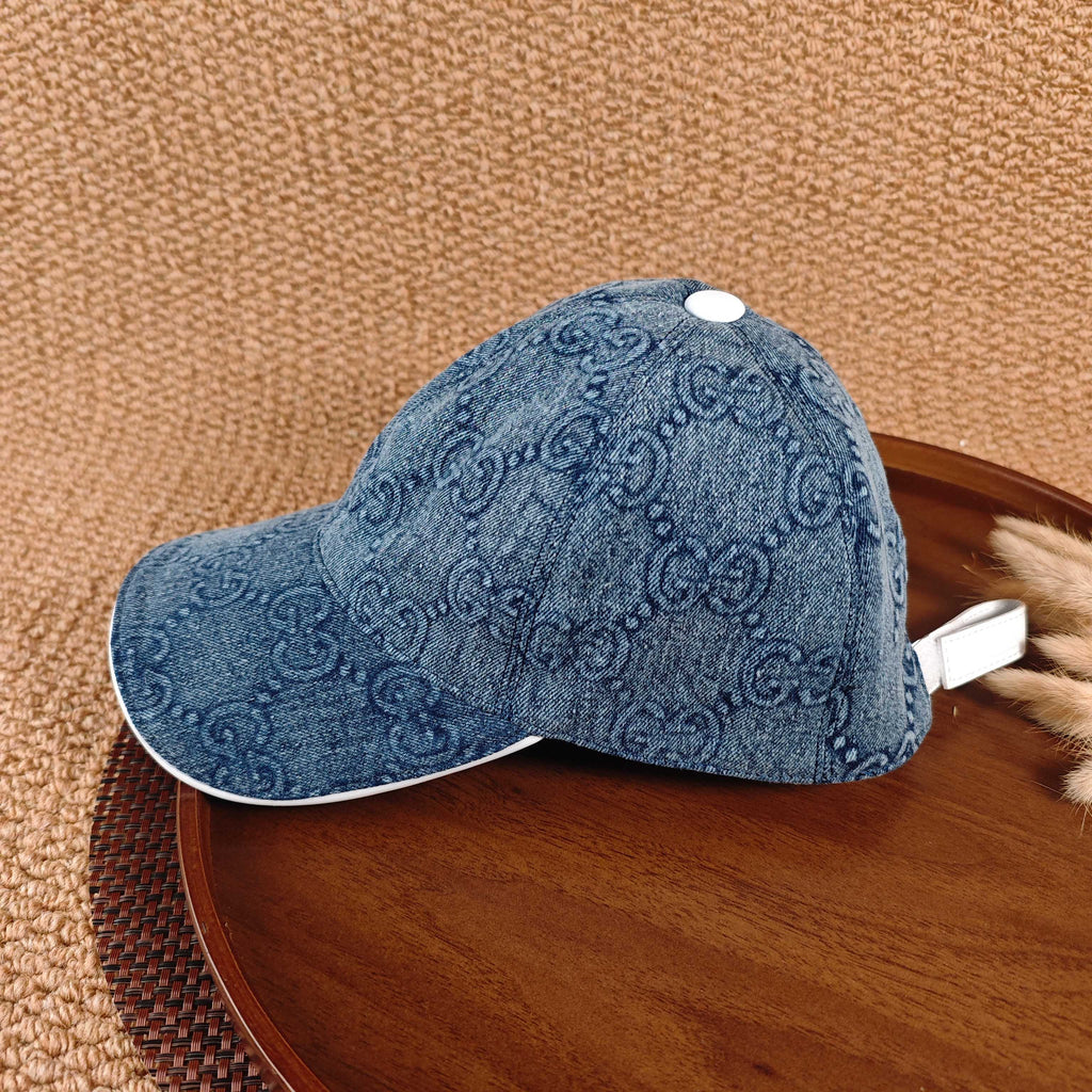 Gucci Denim Baseball Cap - Blue